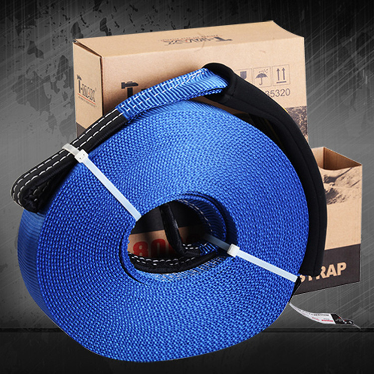 تسمه بکسل T-MAX مدل Recovery Strap ظرفیت 8 تن، طول 20 متر