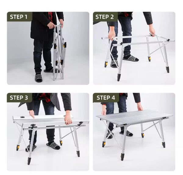 میز آلومینیومی کمپینگ ۶ نفره MOP