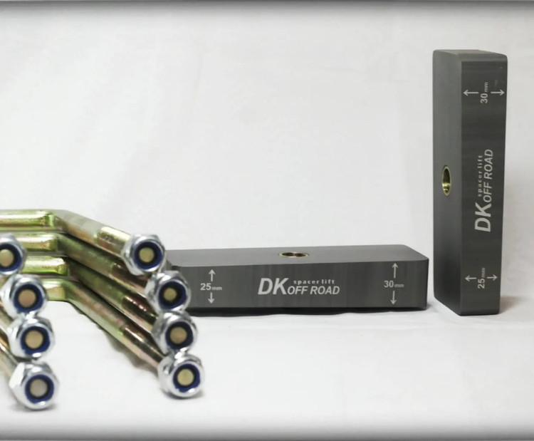بلوک و کرپی افزایش ارتفاع عقب دیکی آفرود | DK Offroad Rear Lift Block & U-Bolt Kit
