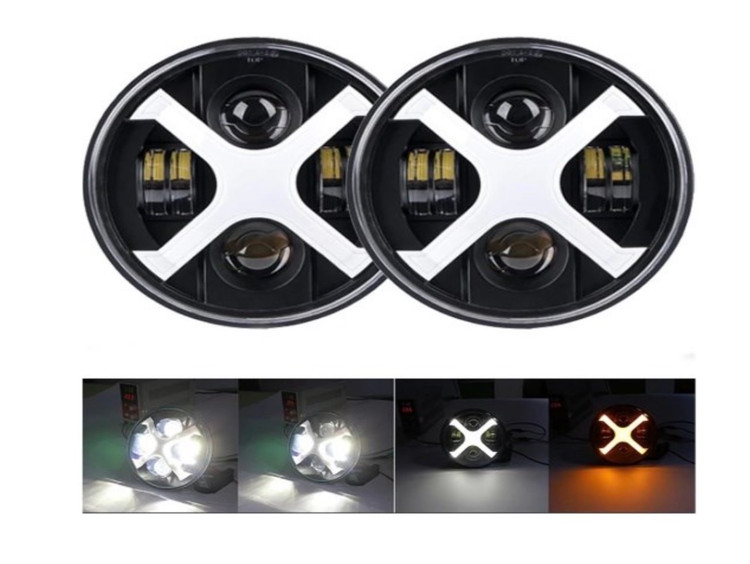 چراغ جلو ۷ اینچی MOP طرح X | MOP 7-Inch X Style LED Headlight