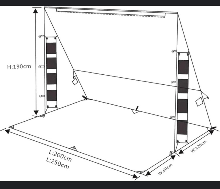 بادشکن الکو ARB پارت نامبر 813109 | ARB Awning Alcove Wind Break