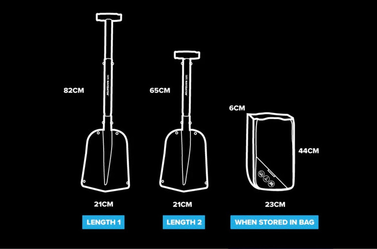 بیل ARB نویگیتور 3 تکه پارت نامبر NAV040 | ARB Navigator Compact Shovel Buddy