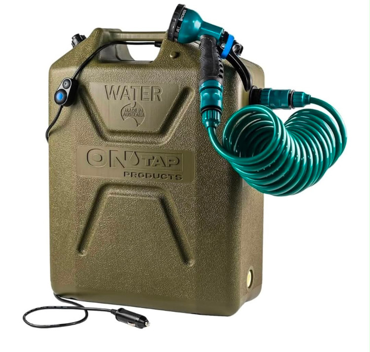 دوش کمپینگ ARB OnTap پارت نامبر OTSBLA400 / OTSGRE400 | ARB OnTap Portable Camping Shower Black & Green