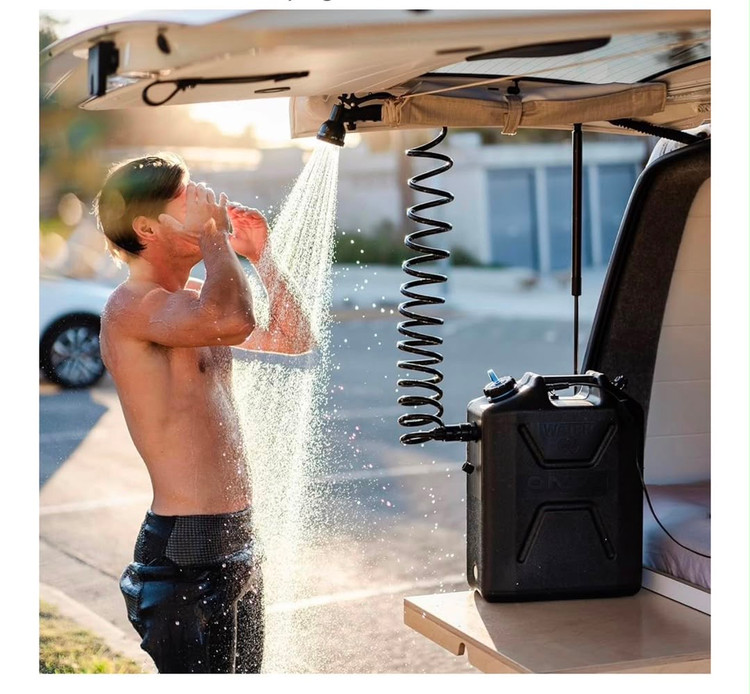 دوش کمپینگ ARB OnTap پارت نامبر OTSBLA400 / OTSGRE400 | ARB OnTap Portable Camping Shower Black & Green