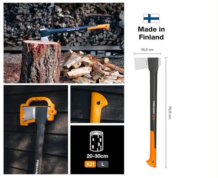 تبر فیسکارس ARB سری آفرود Nitro / MT / BP Fiskars Camping & Splitting Axe ARB Edition | 570265 / 570266 / 570267