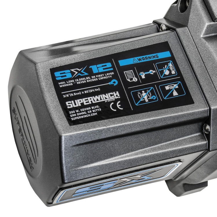 وینچ سوپر وینچ SX-12SR ظرفیت 12000 پوند | Superwinch SX12SR Synthetic Rope Winch