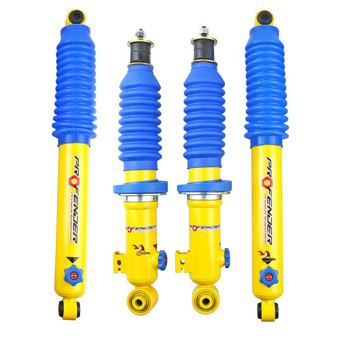 کیت زیر‌بندی و افزایش ارتفاع Profender Twin Tube 35mm 4 Click | Profender Twin Tube Suspension Lift Kit 35mm Adjustable 4 Step مناسب تانک ۳۰۰ و چانگان اینفینیت