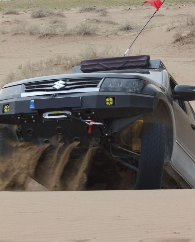 سپر جلو آفرودی سوزوکی ویتارا برند فاکس همراه با سینی زیر رادیاتور و پروژکتور FOX | Fox Off-Road Front Bumper For Suzuki Vitara