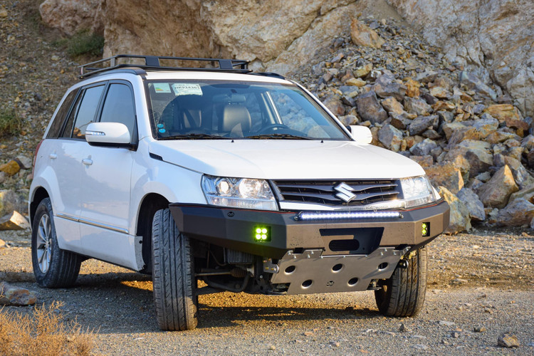 سپر جلو آفرودی سوزوکی ویتارا برند فاکس همراه با سینی زیر رادیاتور و پروژکتور FOX | Fox Off-Road Front Bumper For Suzuki Vitara
