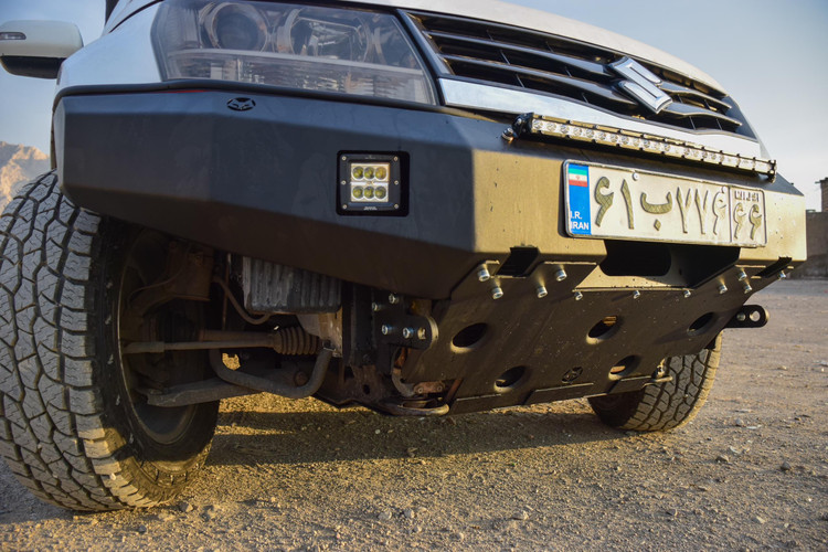 سپر جلو آفرودی سوزوکی ویتارا برند فاکس همراه با سینی زیر رادیاتور و پروژکتور FOX | Fox Off-Road Front Bumper For Suzuki Vitara