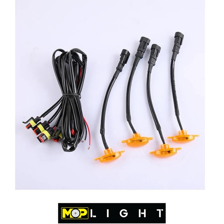 پروژکتور MOP مدل DRL مخصوص جلوپنجره پیکاپها طرح هایلوکس | MOP DRL Grille Light Hilux Style ست ۴ عددی