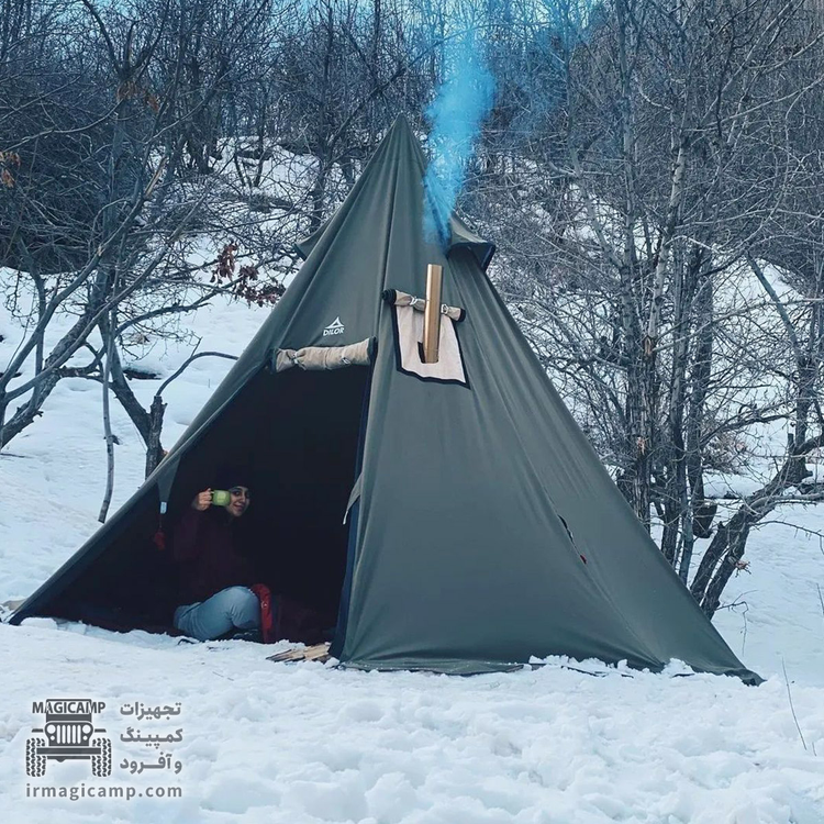بخاری هیزمی استیل تاشو Magic Camp | بخاری کمپینگ مجیکمپ