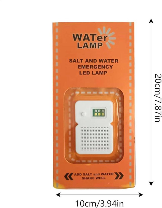 چراغ اضطراری آب و نمک | Water Lamp | چراغ کمپینگ بدون باتری