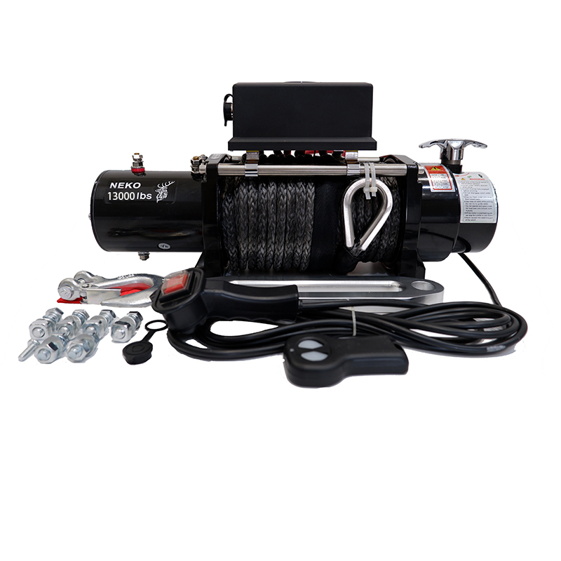 وینچ ۹۵۰۰ پوند نکو | NEKO 9500 lb Electric Winch (موجود با طناب الیاف مصنوعی و کابل فولادی)