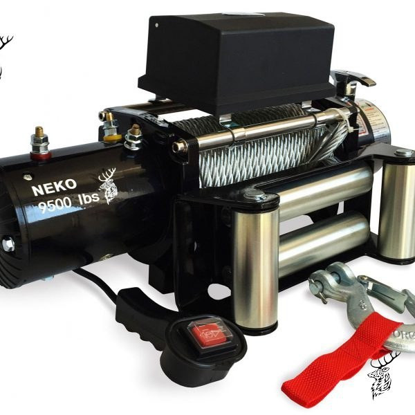 وینچ ۹۵۰۰ پوند نکو | NEKO 9500 lb Electric Winch (موجود با طناب الیاف مصنوعی و کابل فولادی)