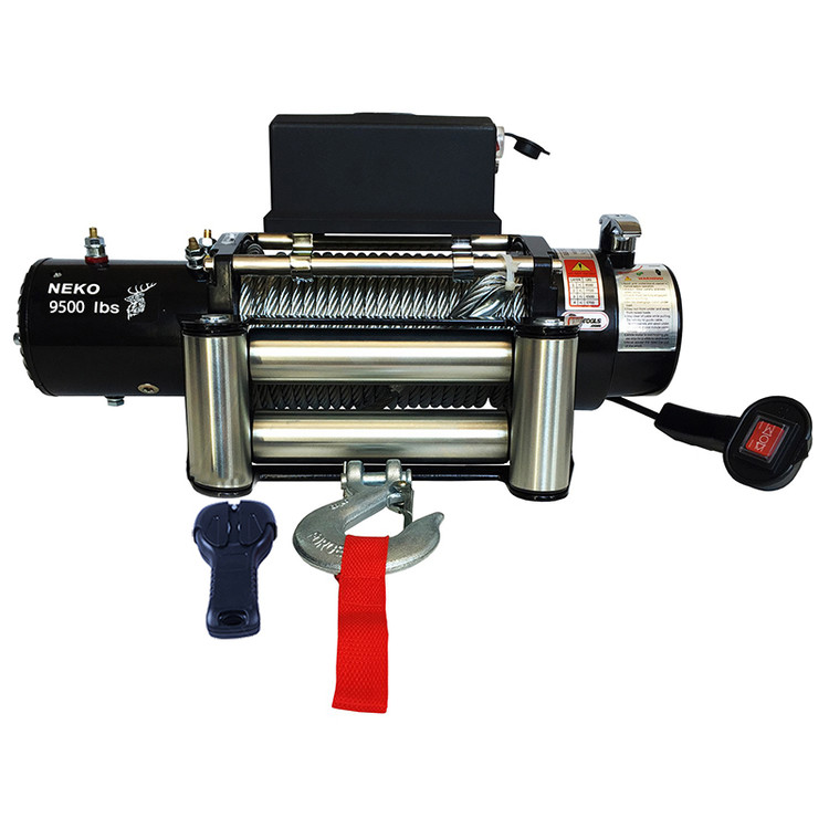 وینچ ۹۵۰۰ پوند نکو | NEKO 9500 lb Electric Winch (موجود با طناب الیاف مصنوعی و کابل فولادی)