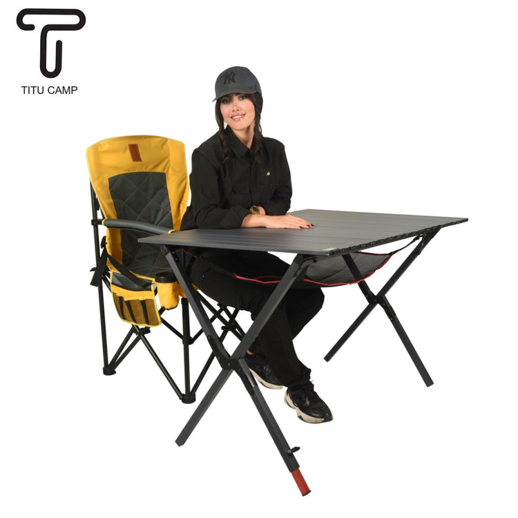 میز کمپینگ آلومینیومی تیتو کمپ TITU CAMP Outdoor 4/6 Folding Table