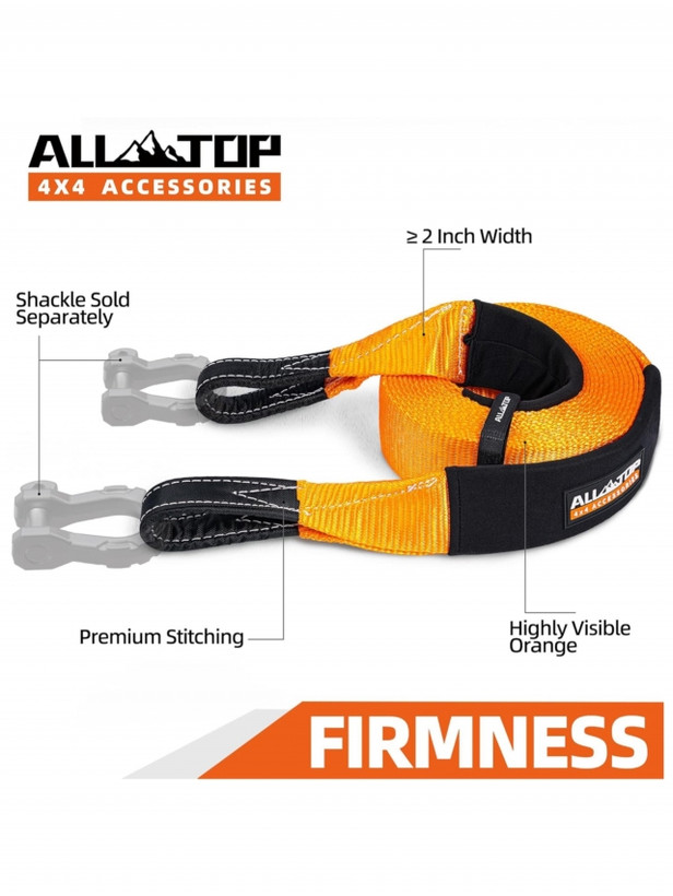 تسمه ارتجاعی ریکاوری آلتاپ (Snatch Strap) ALLTOP Kinetic Snatch Recovery Strap