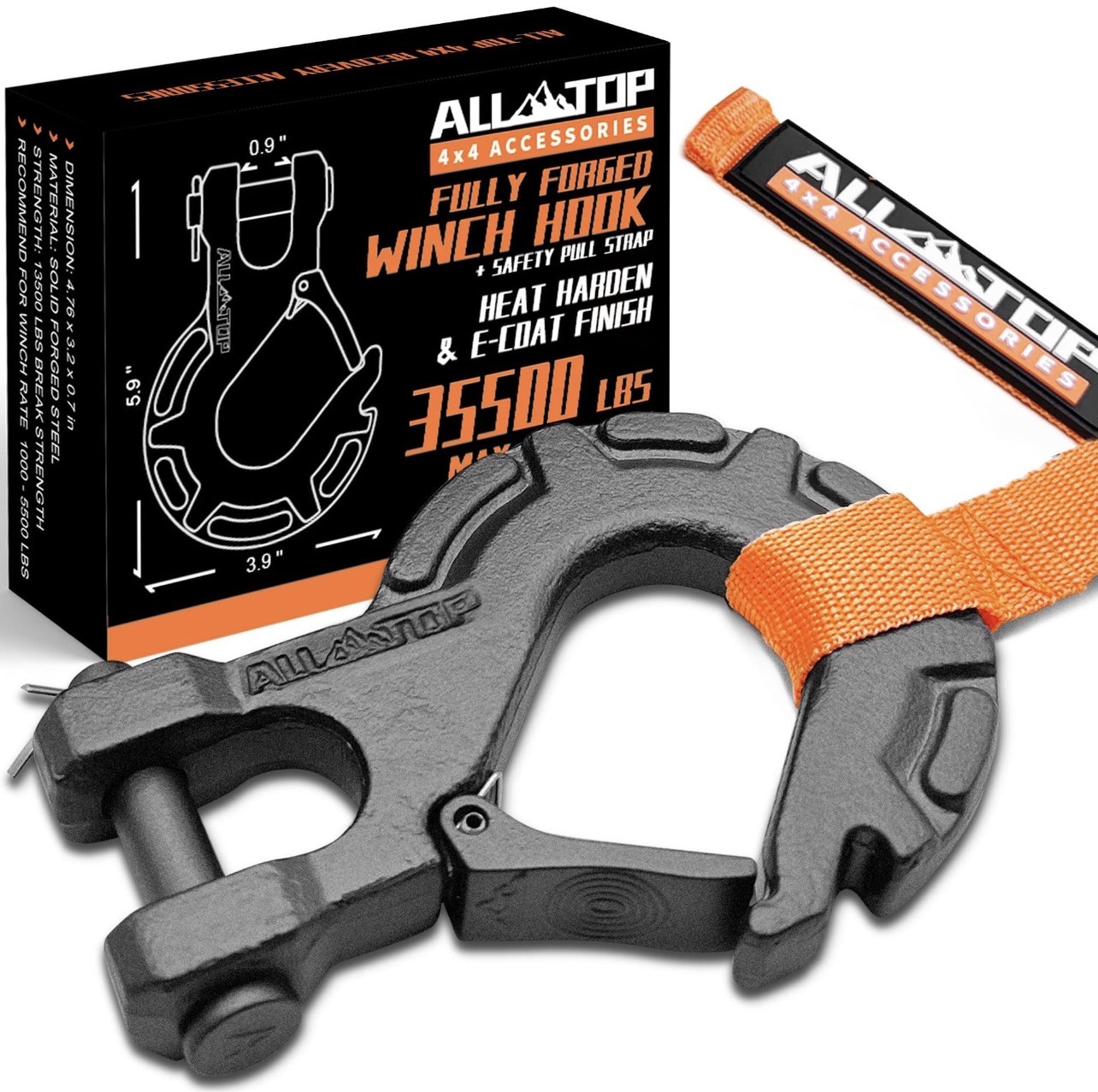 قلاب وینچ ALLTOP  ALLTOP Forged Steel Winch Hook