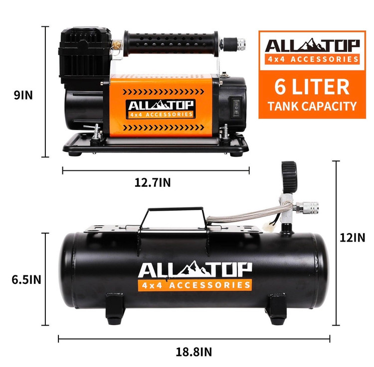 کمپرسور باد مخزندار ALLTOP مدل ATACR200-6L ALLTOP Air Compressor with 6L Tank ATACR200-6L