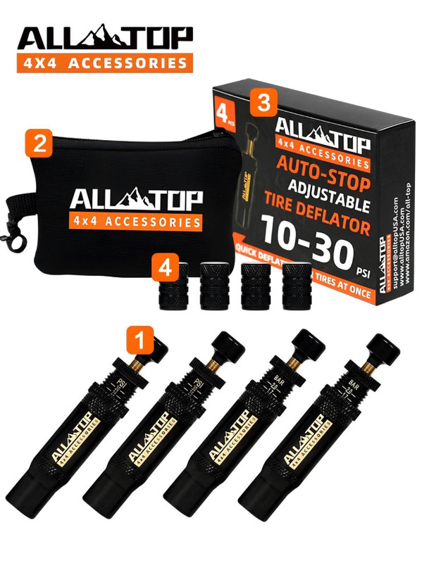 دیفلیتور اتوماتیک ALLTOP مدل ATTD005 ALLTOP Adjustable Auto-Stop Tire Deflator ATTD005