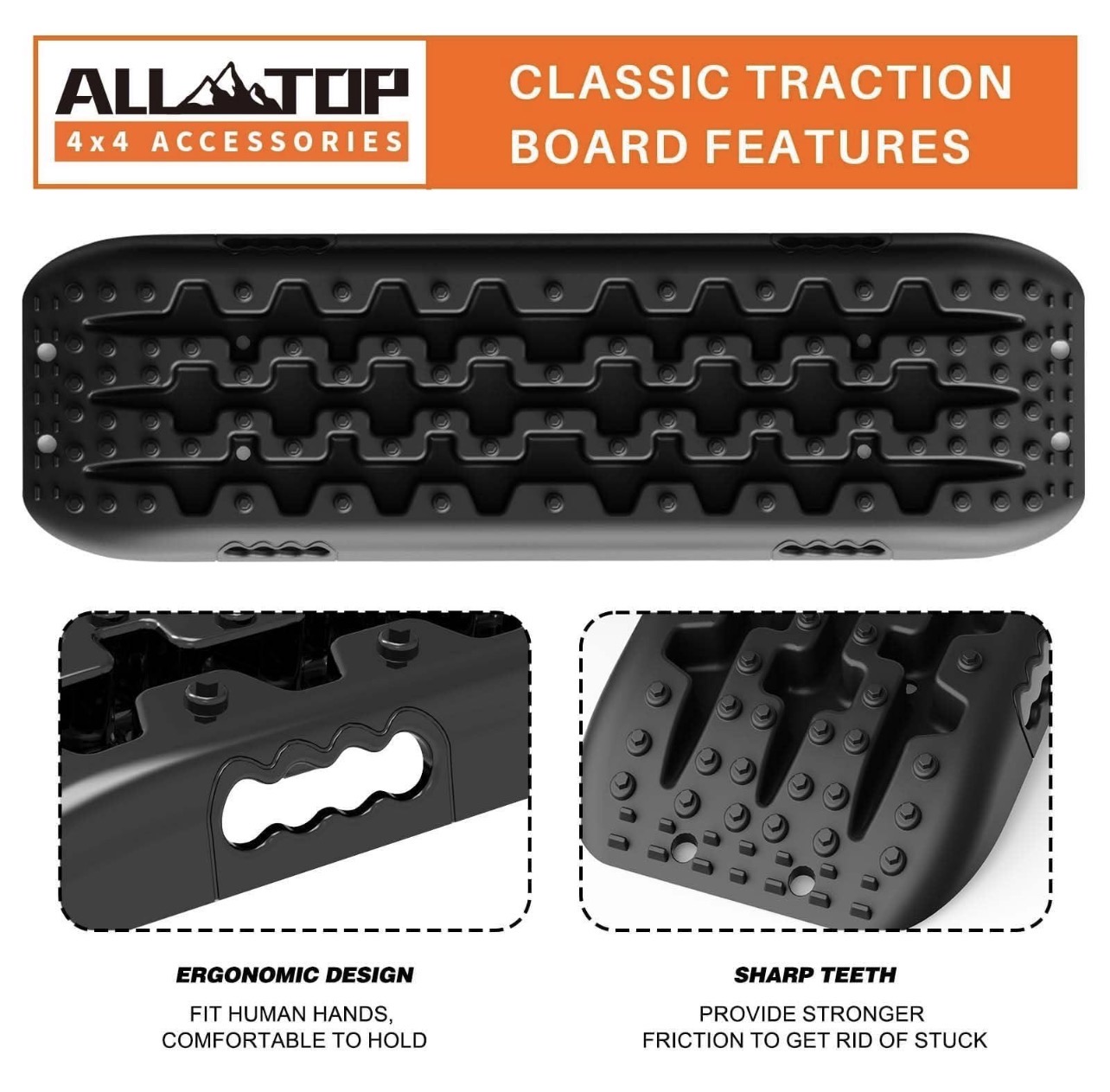 سندلدر (وافل برد) ALLTOP مدل ATTM109 آلتاپ  ALLTOP Recovery Traction Boards – ATTM109