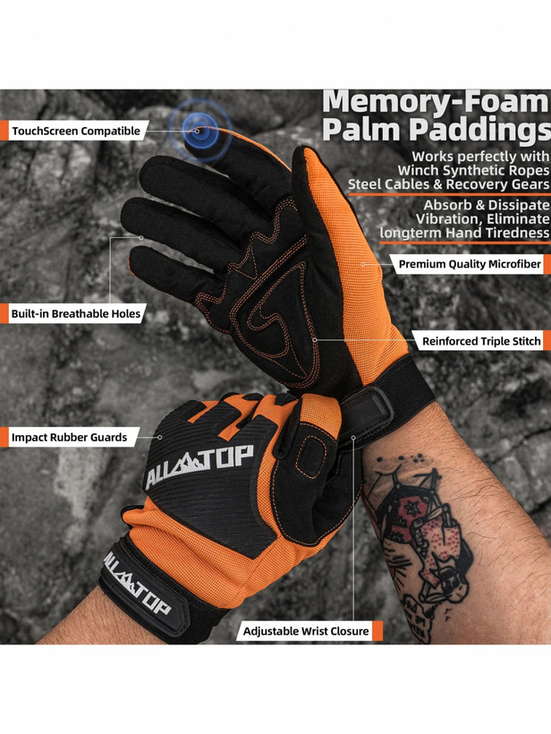 دستکش ریکاوری ALLTOP مدل ATGLV ALLTOP 4x4 Recovery Work Gloves