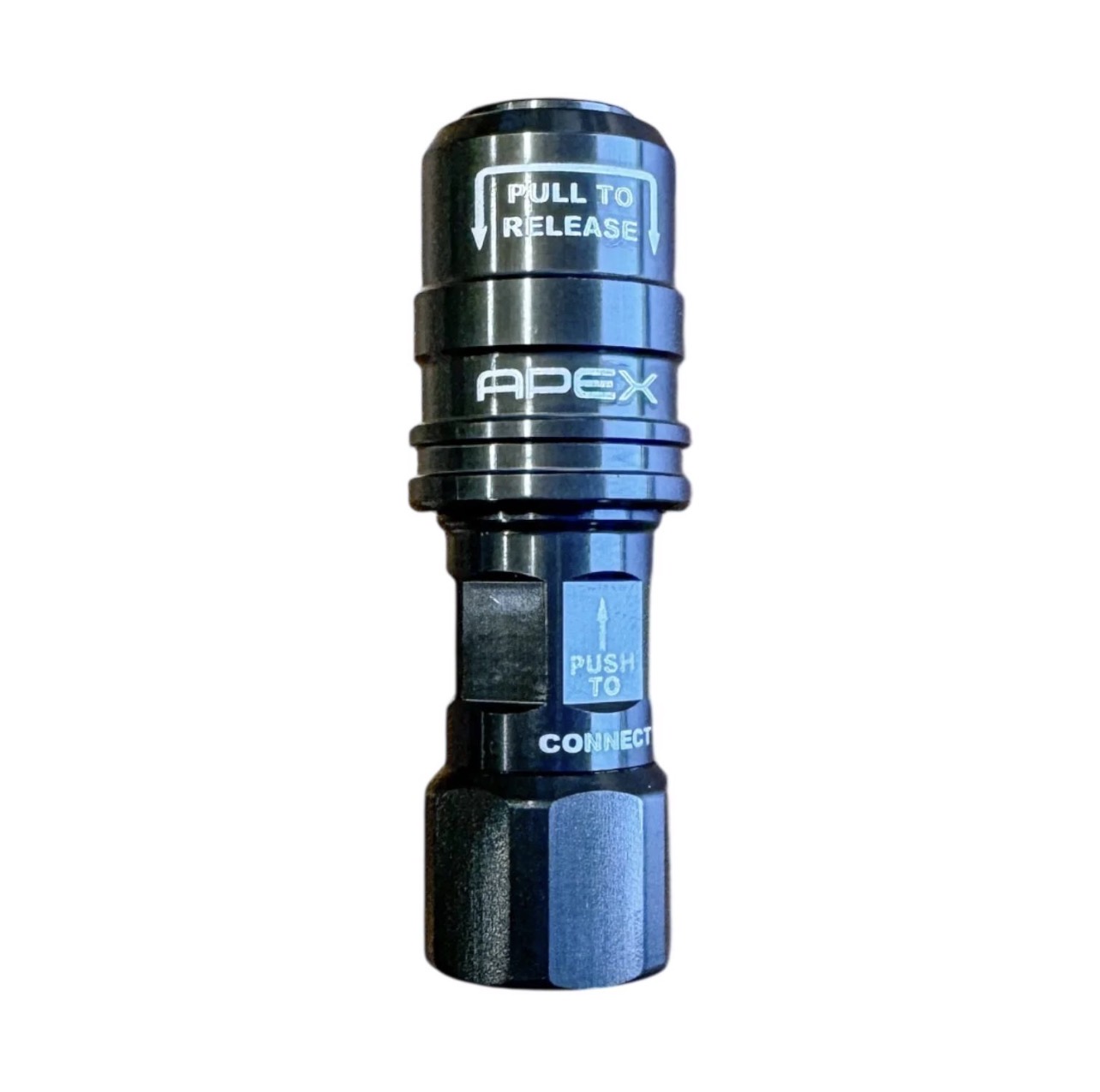 سری بادگیر (چاک) فشار قوی APEX مدل X02-12-007  APEX High Flow Push-On Chuck – 1/4” NPT Female (Dual Flow)