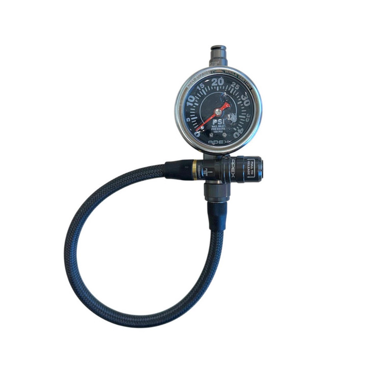 گیج باد دقیق لاستیک APEX مدل X02-08-040 APEX Precision Pressure Gauge (PPG) – 0-40 PSI