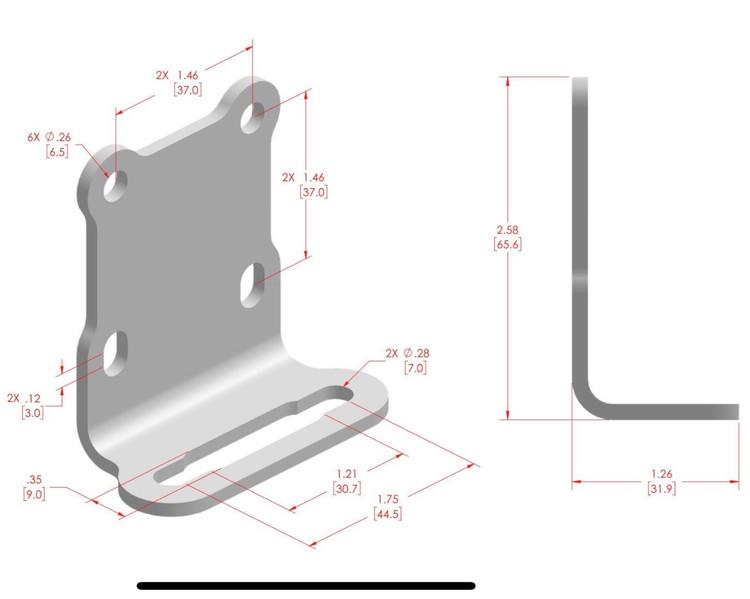 پایه نصب یونیورسال فشارسنج APEX مدل X02-08-008 APEX Universal Bracket for Gauge Mounts