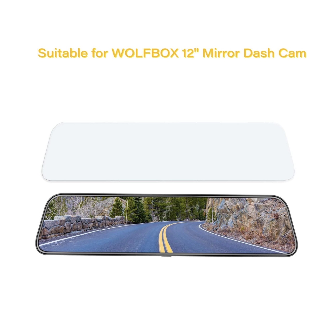 محافظ ضد بازتاب صفحه WOLFBOX مدل G900 Pro  WOLFBOX 12inch Anti-Glare Film for G900Pro / G900TriPro Mirror Camera
