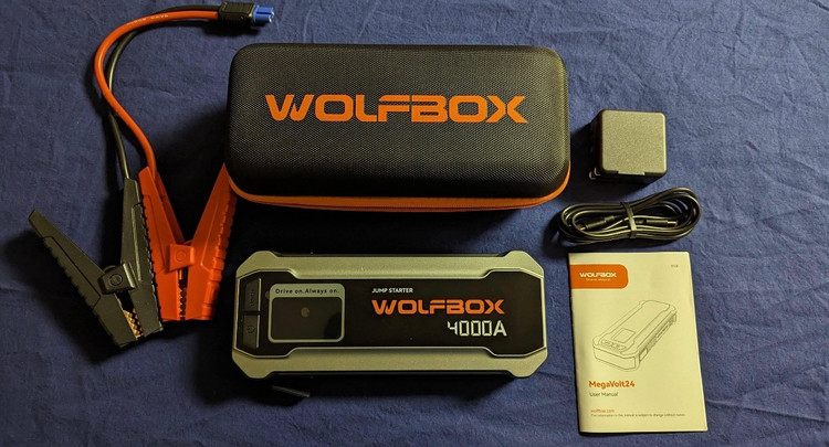 جامپ استارتر WOLFBOX مدل MegaVolt24 WOLFBOX MegaVolt24 4000A Jump Starter | 24,000mAh | PD 65W Fast Charge