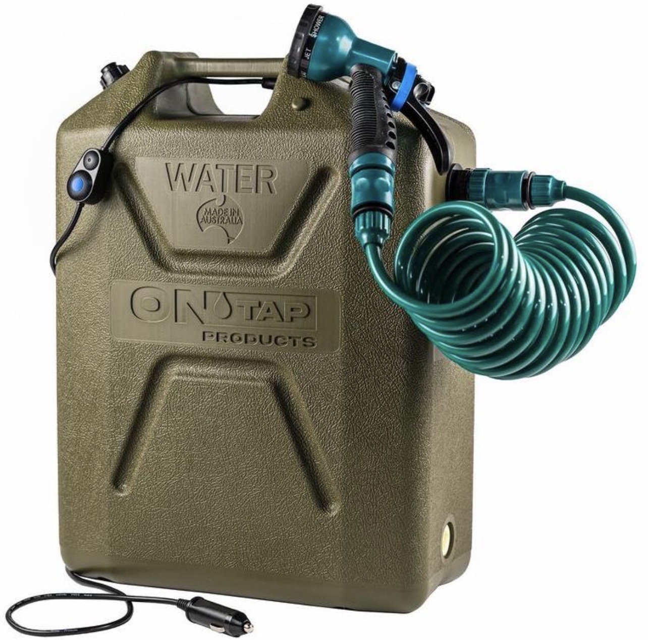 گالن دوش‌دار ARB ONTAP مدل OTSGRE400  ARB ONTAP Portable Shower – Green Finish Part Number: OTSGRE400