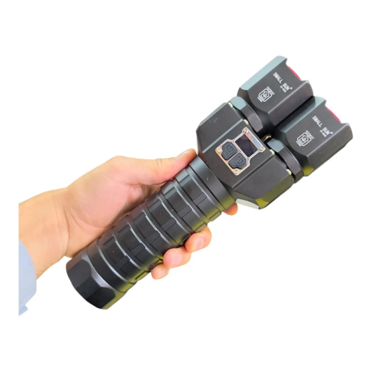 چراغ قوه دو لامپ اسمال سان مدل ZY-2508 با نور سفید و زرد