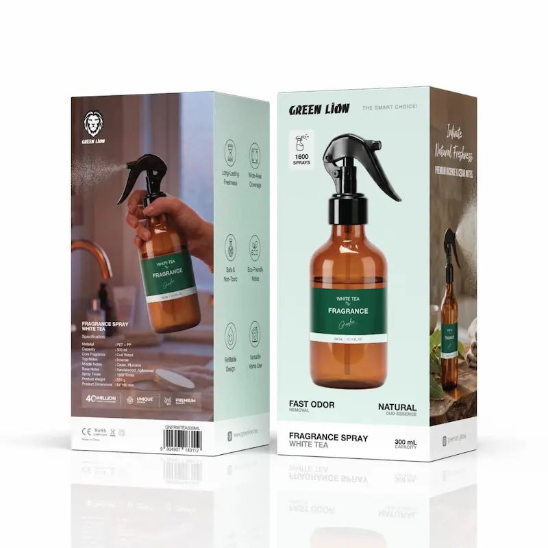 خوشبو کننده اسپری گرین لاین مدل 300ML TEA-BROWN گرین لاین