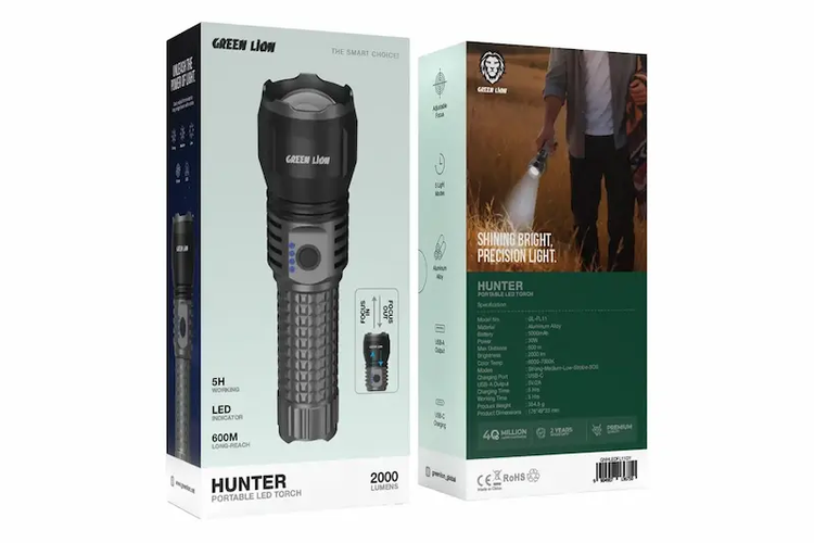 چراغ قوه HUNTER -GREY